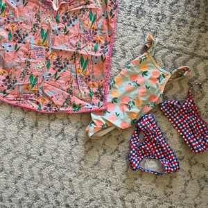 Toddler Girl Bathing Suits Set